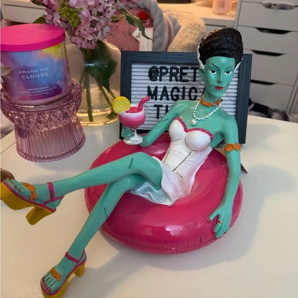 NWT Summerween Frankenstein Bride on Float Decor - Picture 2 of 4